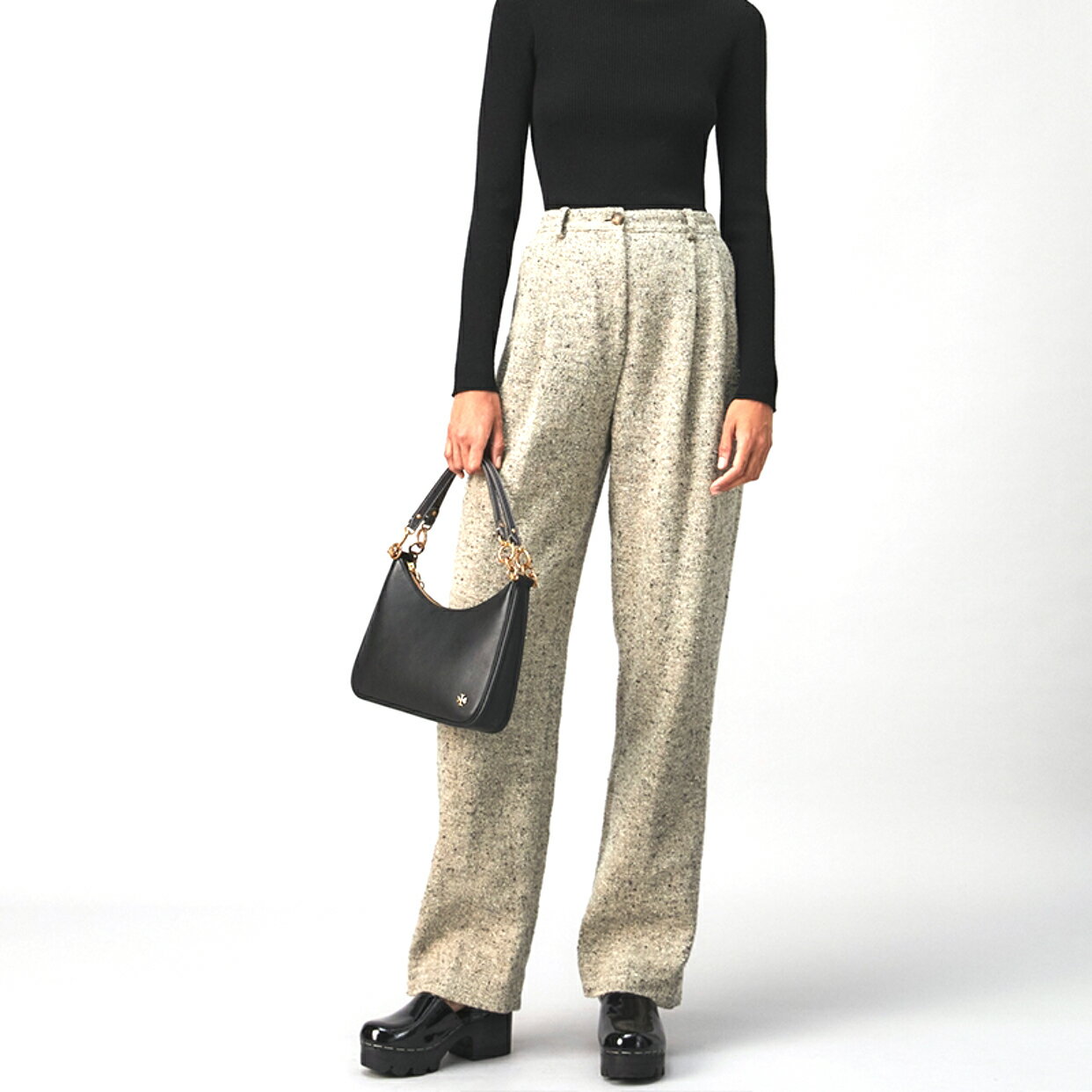 精選★TORY BURCH 151 MERCER 簡約金屬LOGO 素面皮革 女款中號單肩包 86849~【購物節優惠★菲尼斯 國際精品↘3折起】 8