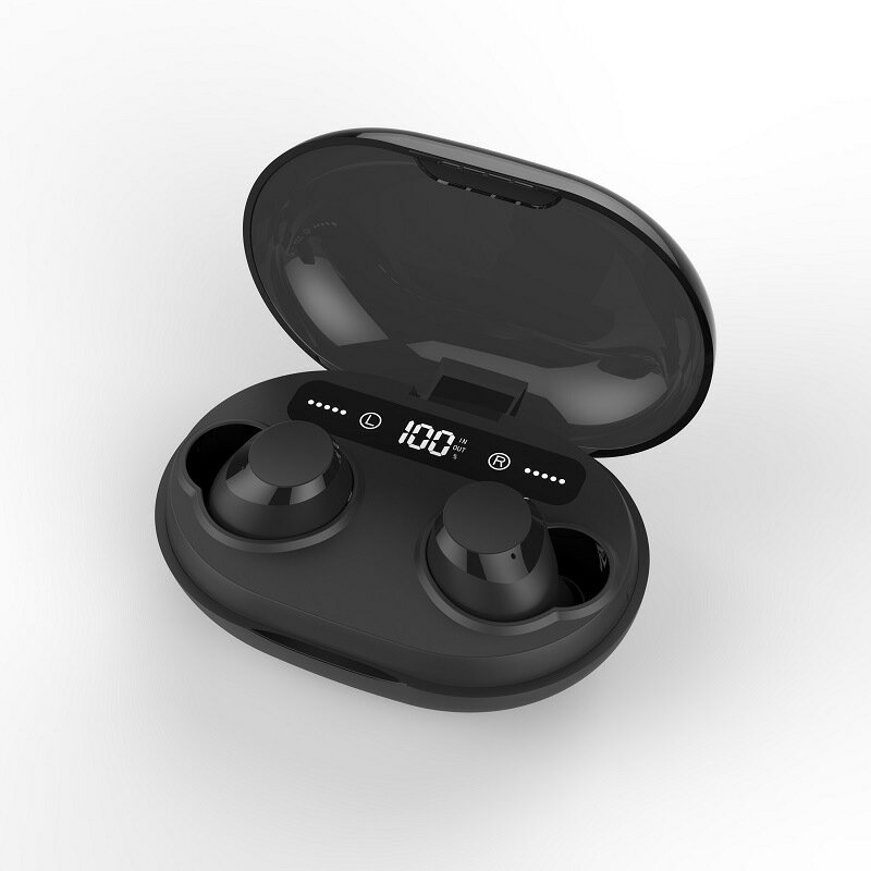 楓林宜居 新TWS私模C21藍牙耳機/三真電量/智能倉高清數顯源頭無線耳機