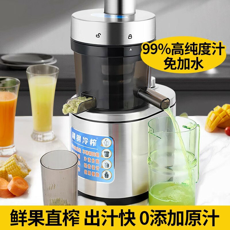 德國原汁機商用全自動榨汁機汁渣分離擺攤大功率生薑果汁大口徑