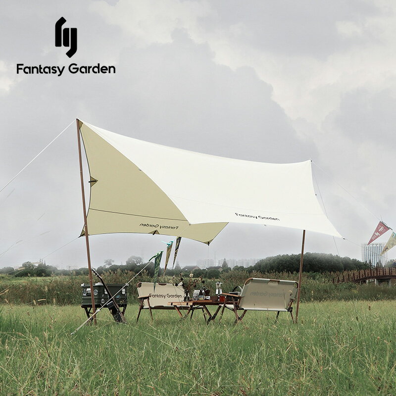 Fantasy Garden夢花園天幕戶外露營帳篷遮陽棚棉布防曬防雨大幕布