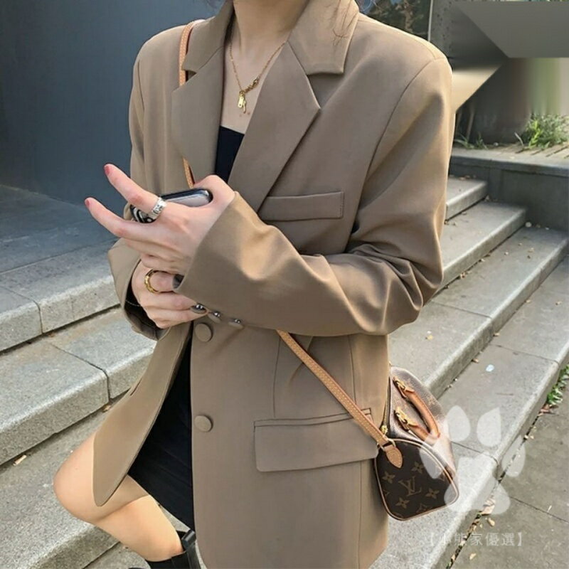 女式寬鬆西裝 外套小西裝 夾剋 西裝外套女 夏天復古韓版西裝外套 英倫風休閑修身西裝 休閒西裝外套 小個子西裝 西裝