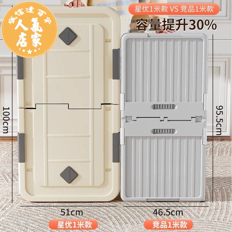 居家收納 衣櫃 折疊衣櫃 免安裝衣櫃 收納櫃 衣服收納箱 床底收納箱帶滑輪扁平抽屜式家用大容量衣服被子整理箱床下儲物箱
