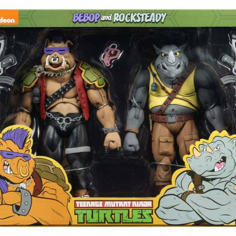 優質版 NECA 忍者 2017SDCC限定 神龜牛頭豬面套裝 可動手辦模型