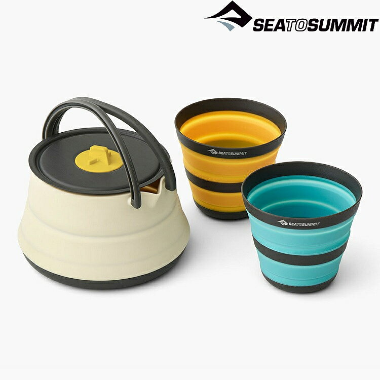 Sea to Summit Frontier 輕鋁折疊茶壺2人組-1.1L+雙杯 STSACK025031-122103