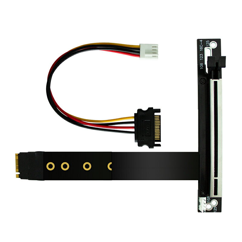 M.2轉PCIE X16 ITX機箱顯卡轉接線M2-nvme轉PCIE3 X16電腦延長線【北歐家居生活】