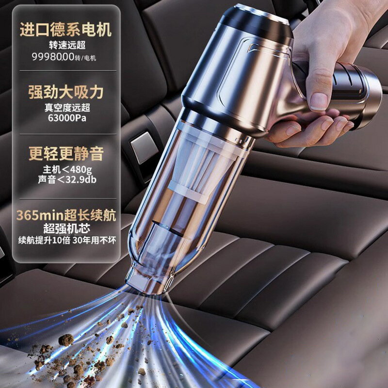 跨境無線車載吸塵器車用大吸力功率無線手持吸灰家用小型迷你吸塵-UM.有米家居