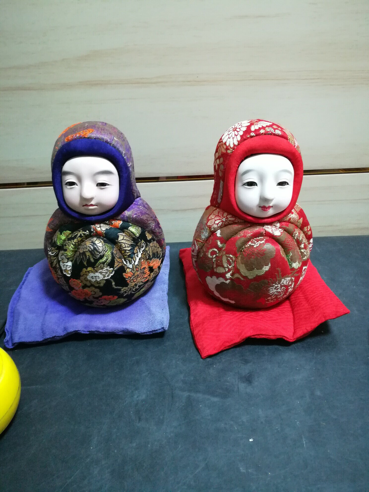 日本回流福娃一對，日本工藝品。所見工藝最好的一對，活靈活現，