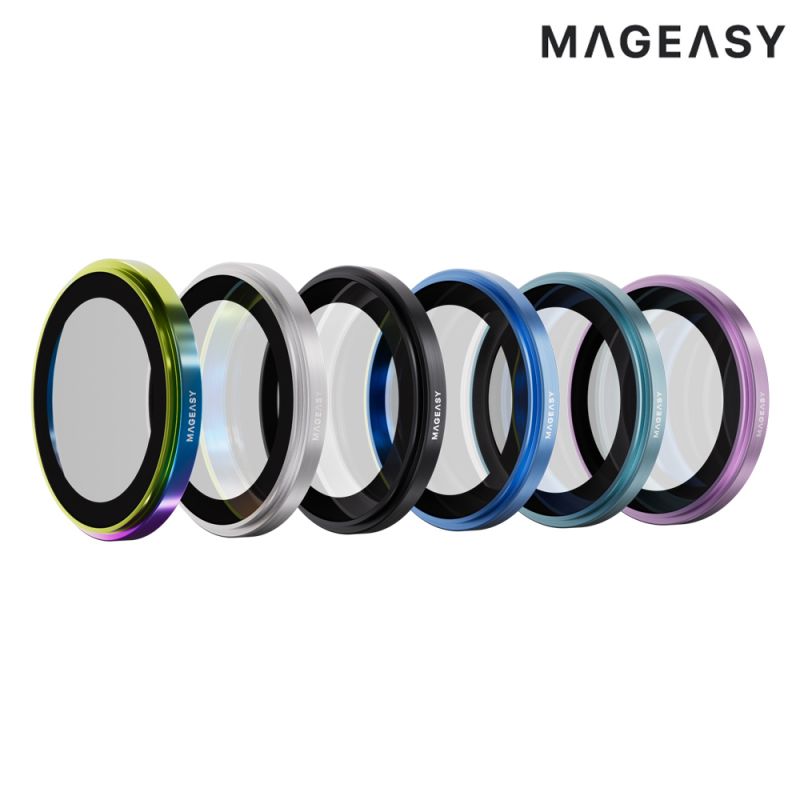 MAGEASY Apple 蘋果 iPhone 16 / iPhone 16 Plus Lenz 藍寶石鏡頭貼 鏡頭保護貼 鏡頭膜【愛瘋潮】