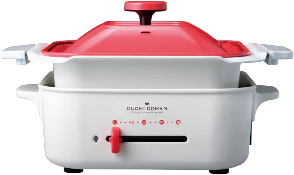 新款 APIX AHP-152 多功能 烤盤 火鍋 章魚燒機 四角鍋 1~2人份 可控溫 附木鏟 日本必買代購