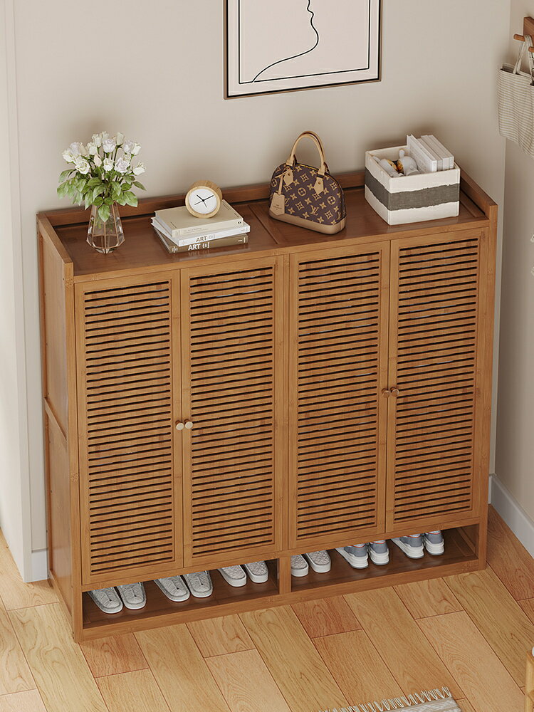 家用門口外多層鞋架神器大鞋柜子室內樓道竹簡易新款2024爆款入戶/鞋架/鞋櫃/儲物架/收納架/置物架/放鞋櫃/換鞋櫃