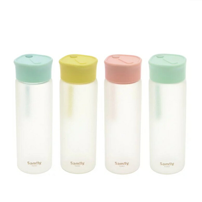 SAMILY 矽膠塗層玻璃水樽 升級絲感塗層 450ml (4色)