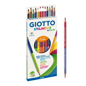 【義大利 GIOTTO】256900 STILNOVO 雙頭六角彩色鉛筆24色 /盒