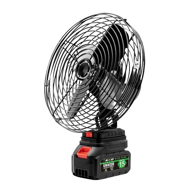 跨境外貿迷你8寸充電式電風扇戶外鋰電大風力電風扇便攜臺式落地【宜家良品百貨】