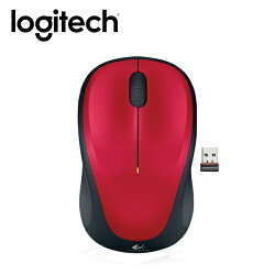 【logitech 羅技】M235 無線滑鼠 紅 【限量送束口收納袋】【三井3C】