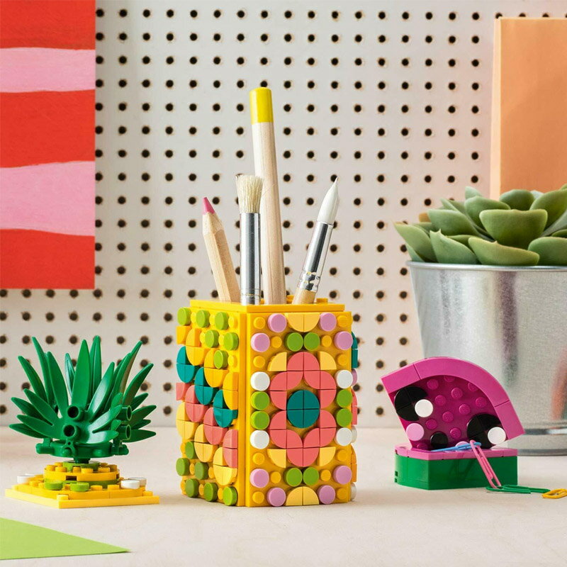 LEGO 樂高 DOTS Pineapple Pencil Holder 水果豆豆筆筒 41906 Posma直營店 樂天市場Rakuten