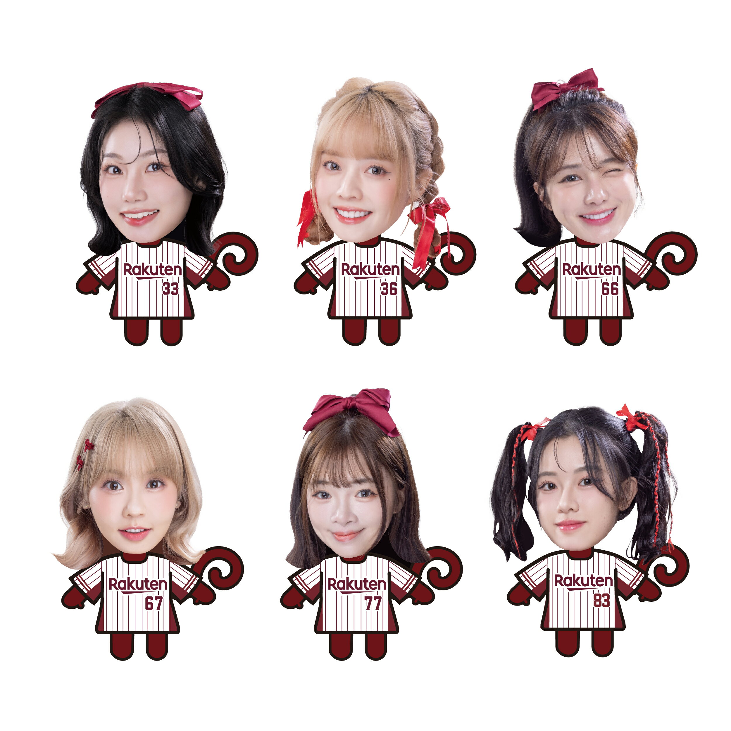 【隨機出貨】大頭猿氣 x 樂天女孩 壓克力鑰匙圈 4