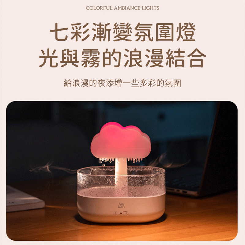 樂米雲朵香薰機 造型香薰機 小夜燈 香氛機 擴香機 薰香機 薰香器 空氣加濕機 水氧機 噴霧機 加濕器 2