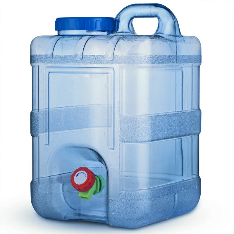 pc水桶 自駕游儲水桶PC戶外帶龍頭礦泉純凈水桶車載家用食品級塑料飲水箱