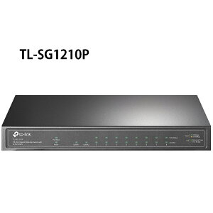 【最高折200+跨店點數22%回饋】TP-Link TL-SG1210P 10 埠 Gigabit 桌上型交換器(含8埠PoE+)【案廠規劃】