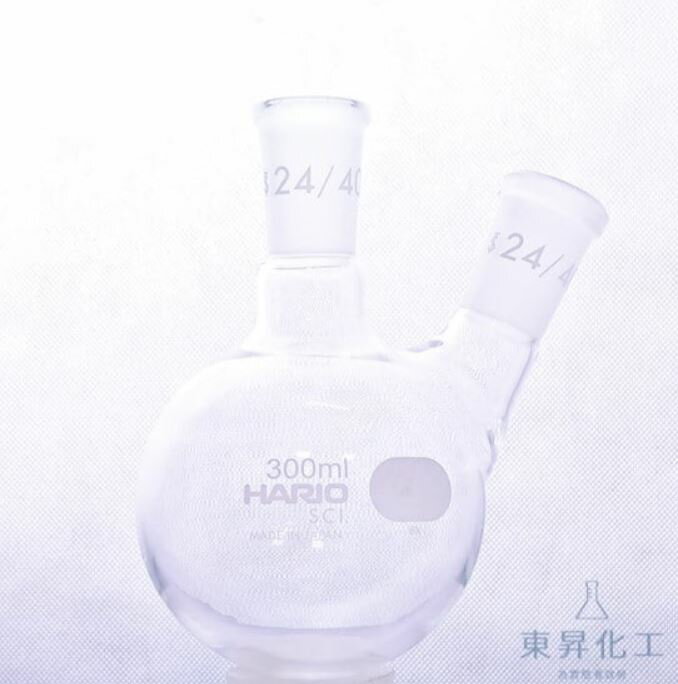 【東昇】磨砂二口圓底燒瓶 500mL (24/40) ｜ HARIO X KF