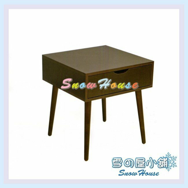 雪之屋 小邊桌(胡桃) 收納櫃 置物櫃 置物桌 造型几 小方几 小茶几 45公分寬 X332-07