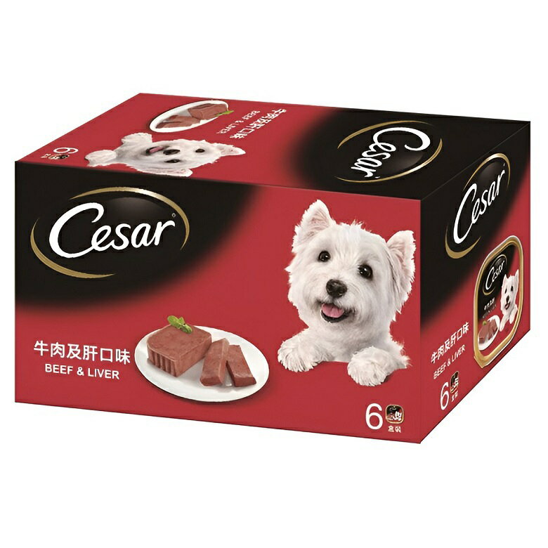 西莎 狗餐盒-牛肉+肝(100g*6盒/組) [大買家]