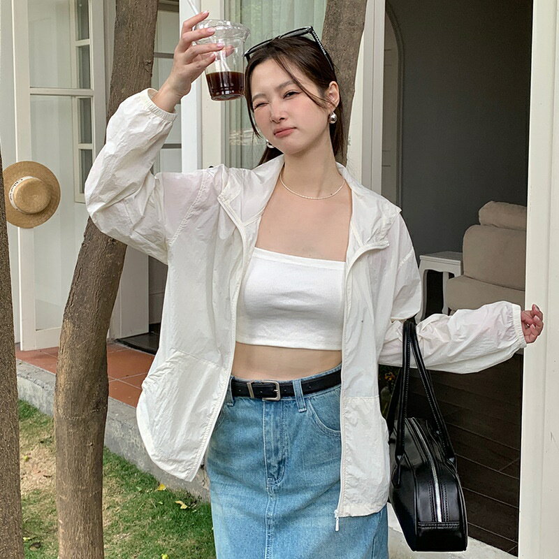 【巴黎精品】現貨+預購 防曬外套速乾冰絲連帽外套-輕薄女防曬衣3色a1fr2