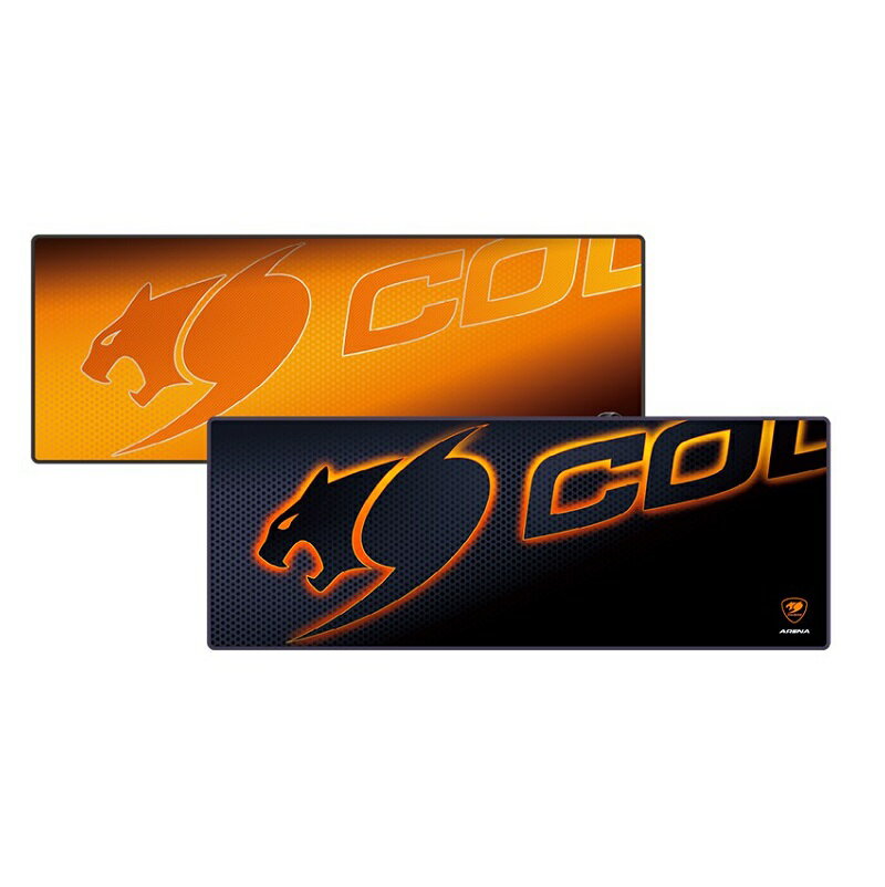 【最高現折268】COUGAR 美洲獅 競技版 ARENA XL(800*300mm)黑色/黑橘 滑鼠墊