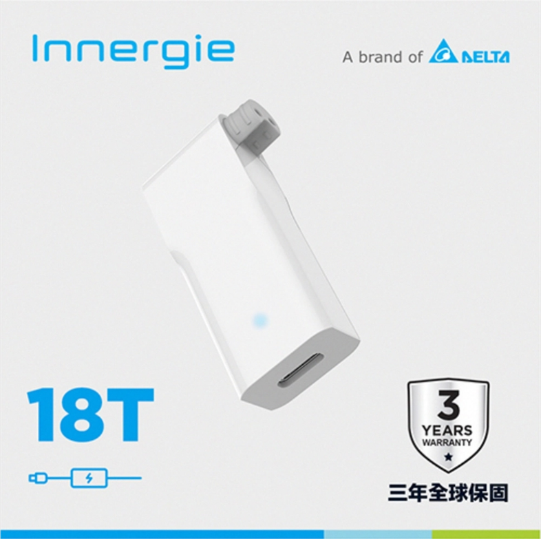 台達電 Innergie 18T 18W USB-C 充電連接器 二合一 筆電 手機同時充電 18瓦