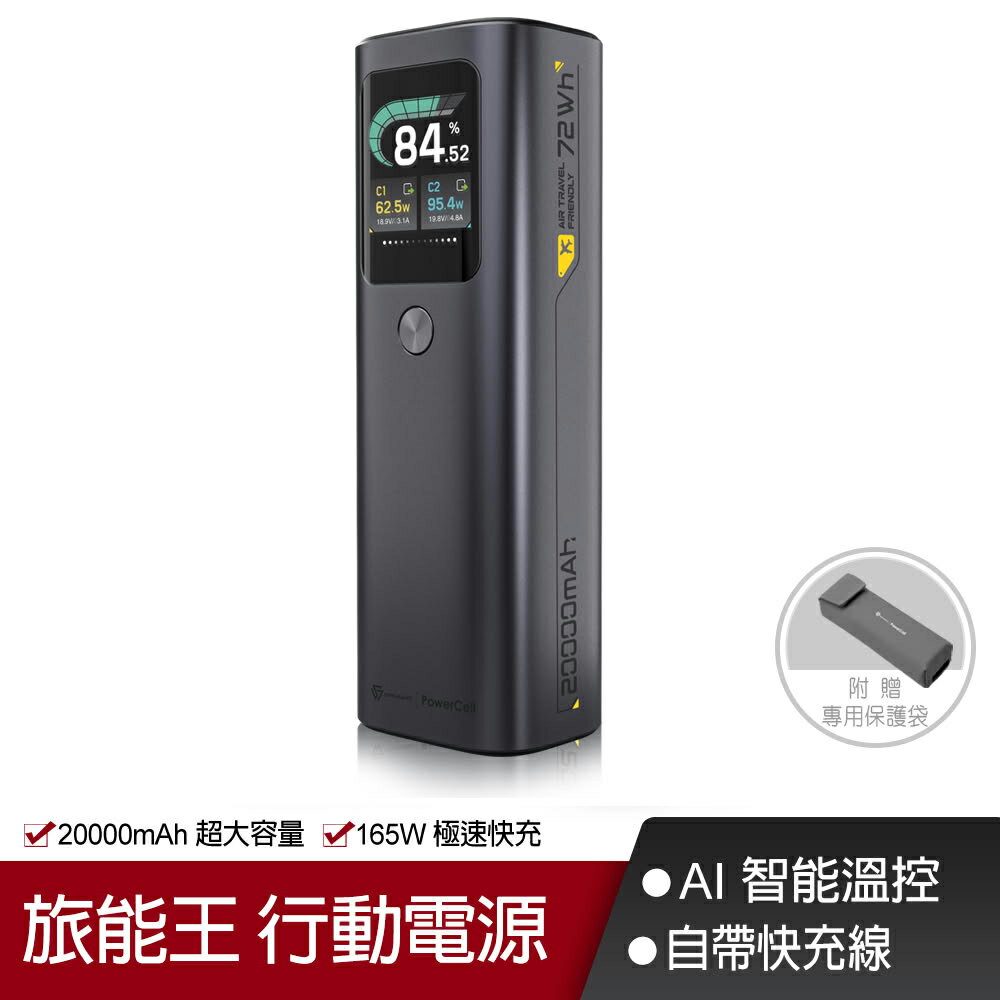 【SAVEWO】救世 旅能王 20000mAh 行動電源 太空黑【三井3C】