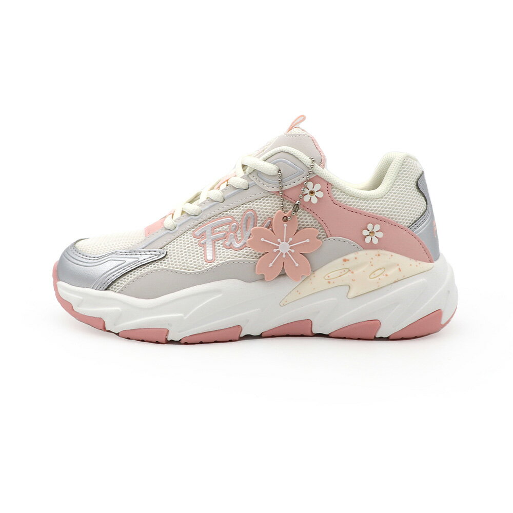 【全館滿額折】FILA Cherry Blossom 灰粉 老爹 休閒 運動鞋 女款 J2959【新竹皇家5-C306Z-515】