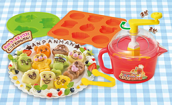 真愛日本 麵包超人 餅乾製作工具 烘焙模組 點心製作 攪拌器 壓模麵包超人 玩具