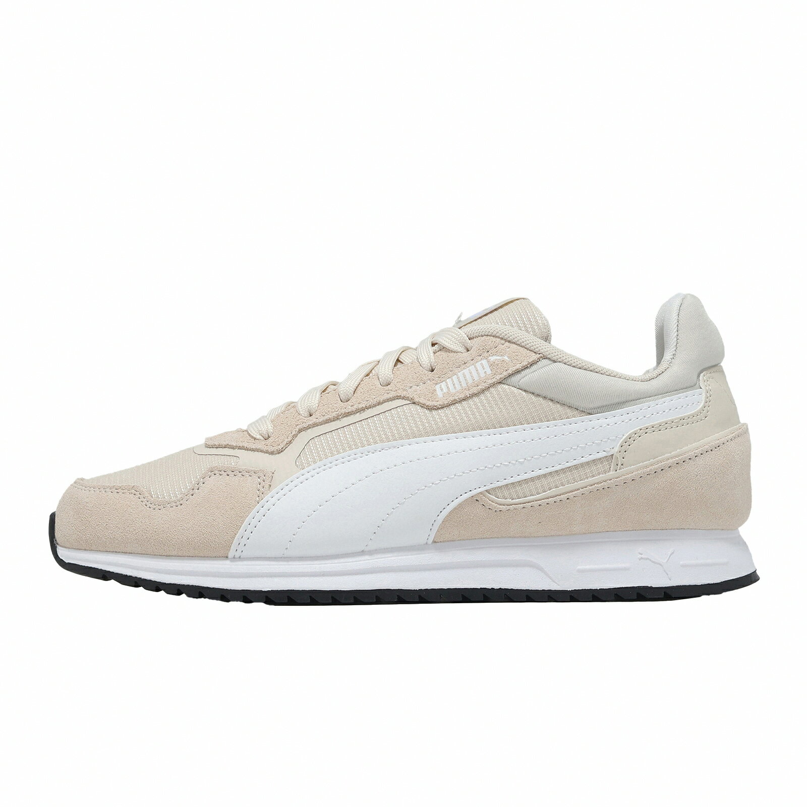 Puma 休閒鞋 Softride ST Miler 男鞋 女鞋 米 白 麂皮 拼接 402635-09