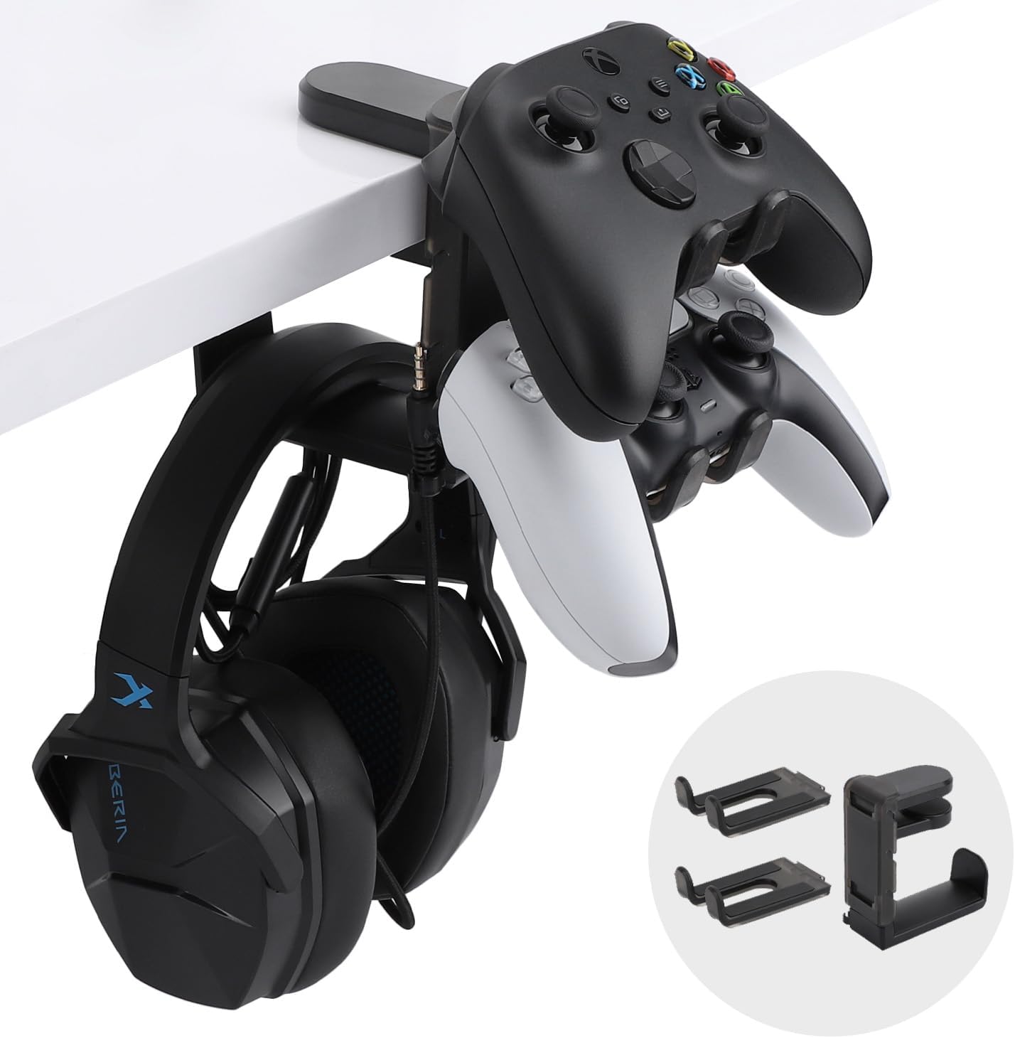 [5大陸直購] 遊戲手柄 + 耳機 通用 支架 適用於 任天堂 Switch Pro PS5 Xbox 手把 控制器 #SG01