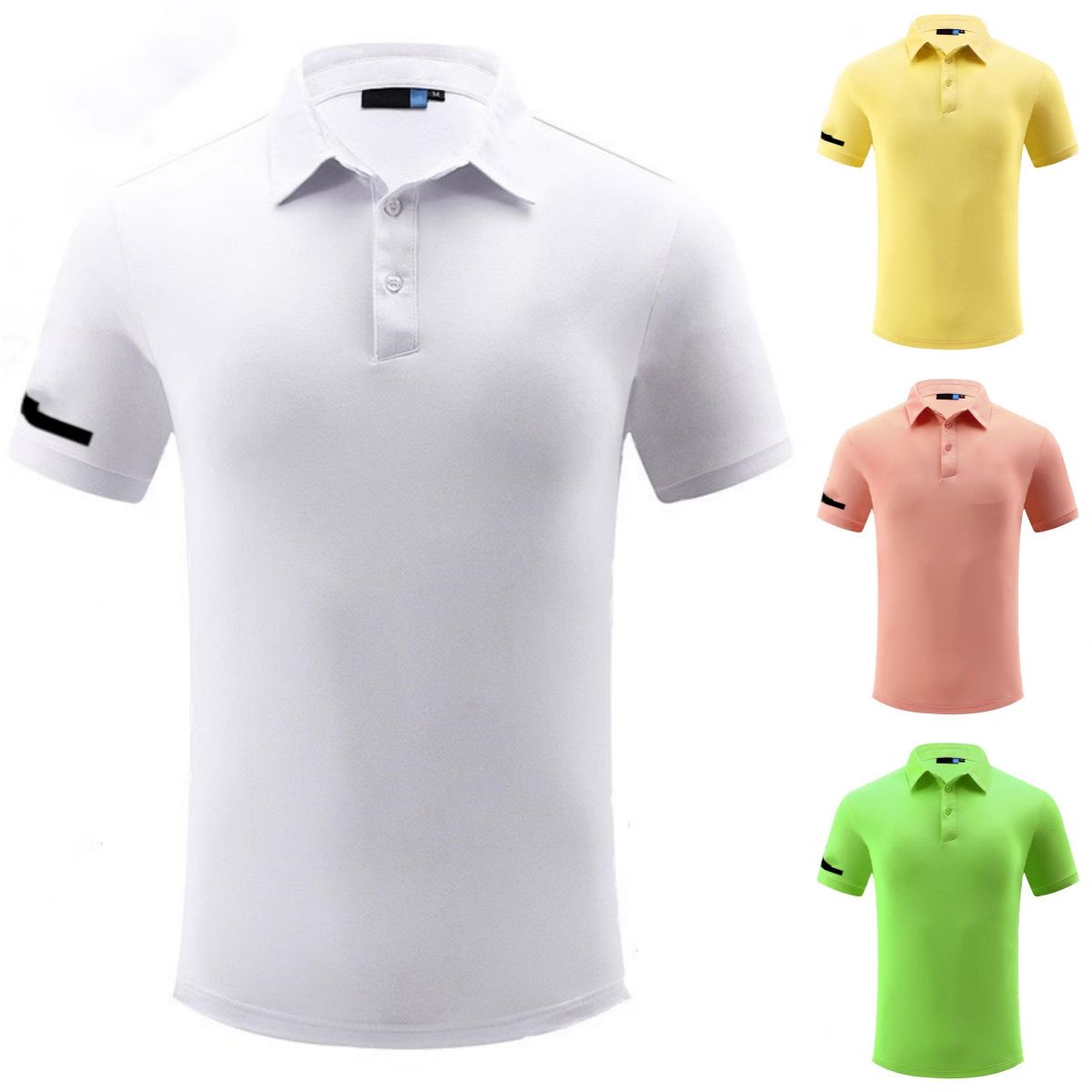 【元素運動】夏季高爾夫男士服裝運動透氣速幹領短袖polo衫GOLF上衣男t恤