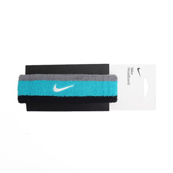 Nike Swoosh [AC2285-017] 頭帶 運動 籃球 跑步 訓練 休閒 吸濕排汗 舒適 止汗帶 水藍 灰
