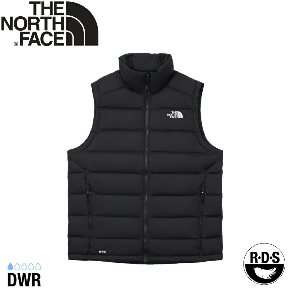 【The North Face 美國 男 500FP 保暖立領羽絨背心《黑》】88R6/登山/戶外/保暖背心/防潑水