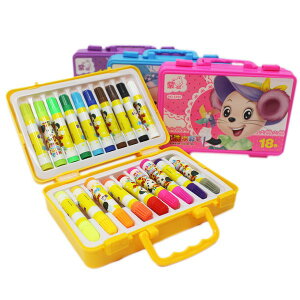 紫鼠 18色可水洗彩色筆 NO.2392(手提)/一盒入(特69) 18色彩色筆 可洗水彩筆~萬