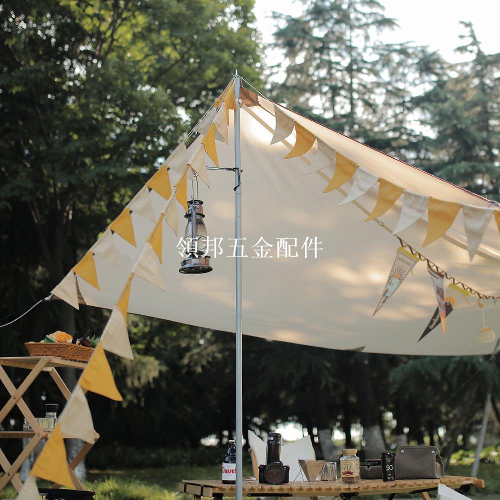 戶外露營裝備用品野營帳篷氛圍裝飾場景佈置營地旗帆布三角彩旗[領邦五金配件]