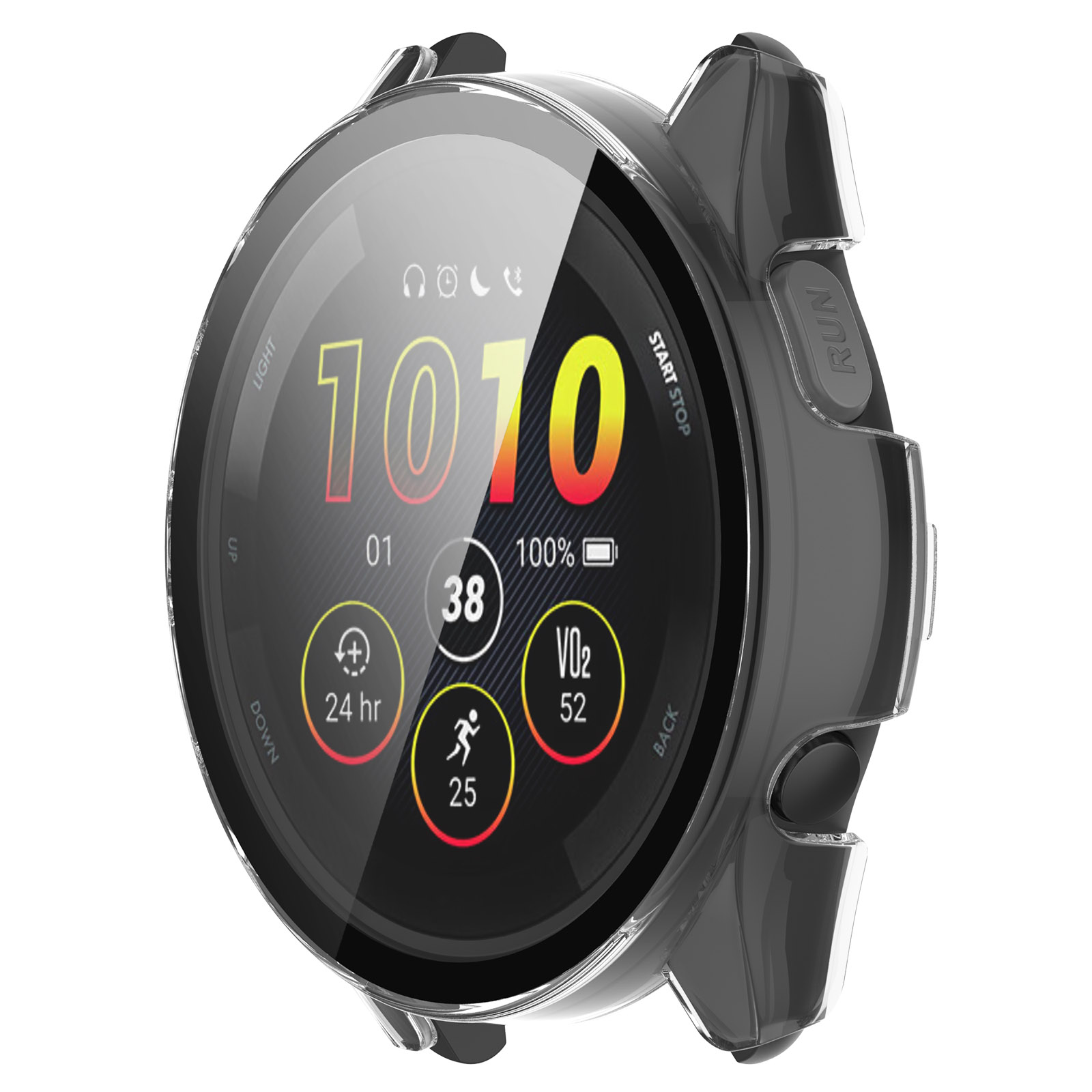 【PC+鋼化玻璃一體錶殼】適用 Garmin forerunner 165 music 手錶 保護殼 硬殼 5