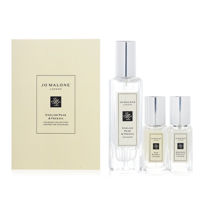 Jo Malone - 英國梨與小蒼蘭套裝: 英國梨與小蒼蘭古龍水 30毫升 + 鼠尾草與海鹽古龍水 9毫升 +藍風鈴古龍水 9毫升 4