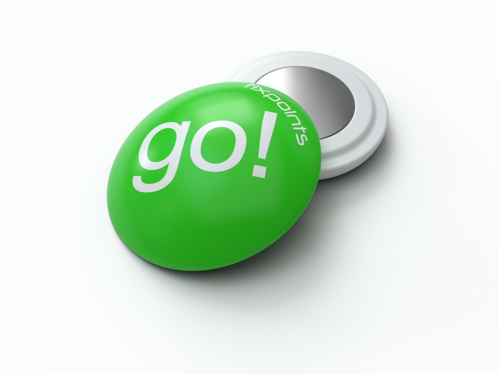 騎跑泳者-德國騛點/Fixpoints號碼布磁扣 (綠色go!)