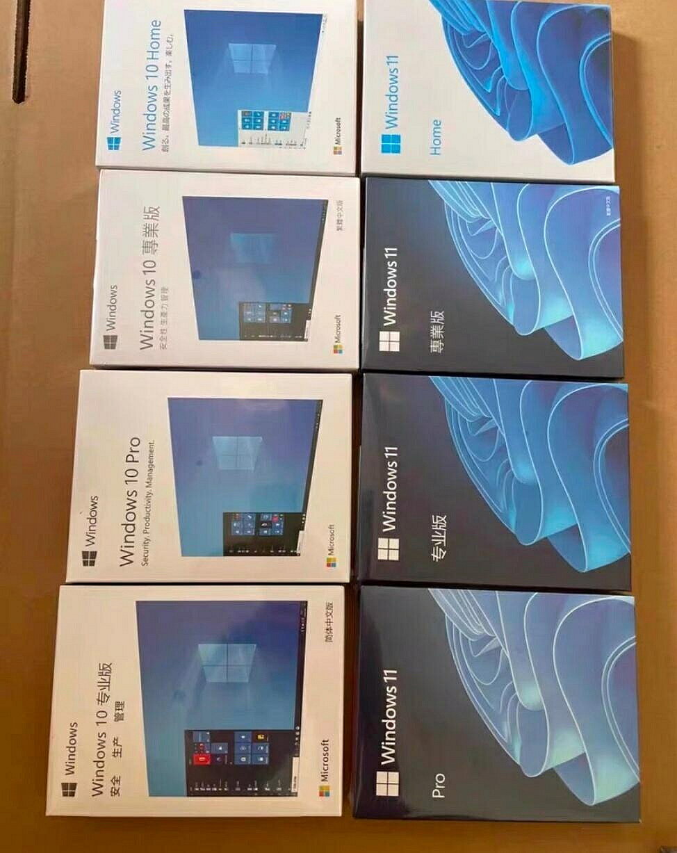 微軟正版授權 Win11 Pro 專業版彩盒 Win10 Pro 中文英文版 全新未拆封 永久啟用【微軟批發零售】