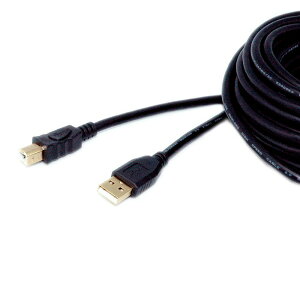 USB A公B公主動式USB 2.0訊號增益延長線(鍍金頭)5M 10M