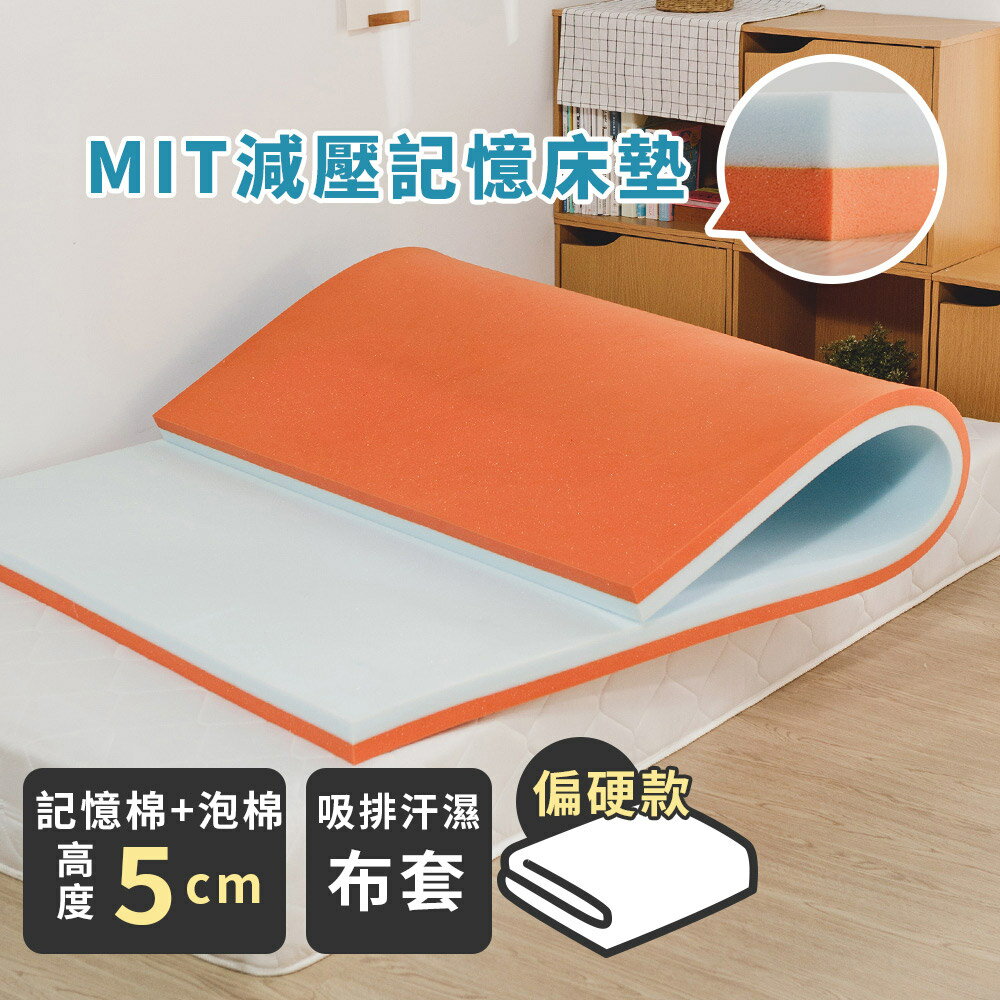 MIT床墊【減壓記憶床墊/厚度5cm】單人尺寸 絲薇諾
