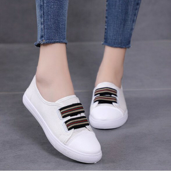 女鞋 帆布鞋 小白鞋 平底鞋 休閒鞋 三色 櫻桃嚴選 2