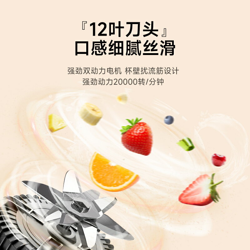 德國榨汁機小型行動式家用多功能炸水果器果汁機無線電動榨汁杯