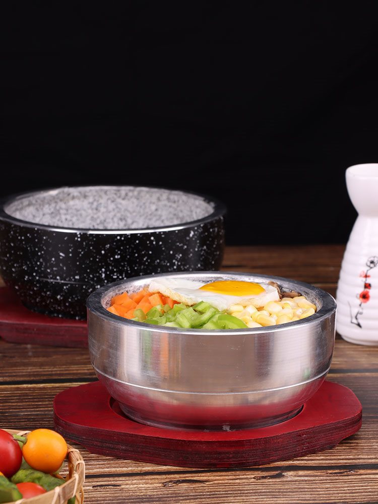 包鋁石鍋碗韓式拌飯石鍋魚煲仔飯砂鍋石碗明火抗裂湯煲商用碗