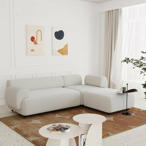 客廳小戶型沙發設計師簡約轉角布藝北歐模塊儲物貴妃組合小羊沙發