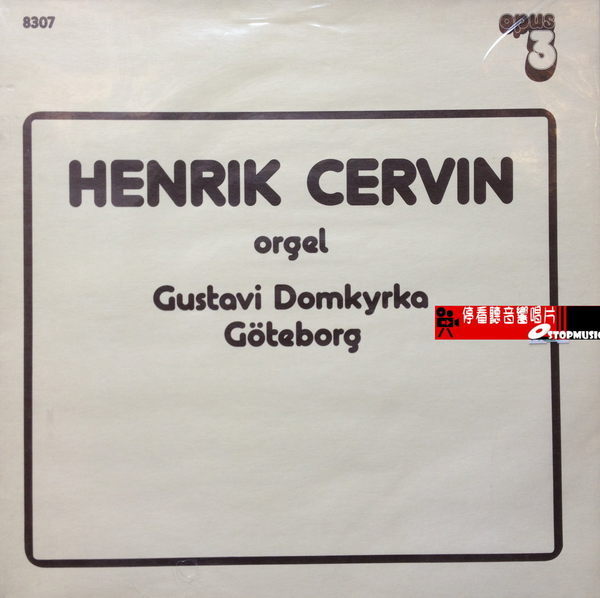 <br/><br/>  【停看聽音響唱片】【黑膠LP】HENRIK CERVIN - orgel Gustavi Domkyrka Goteborg<br/><br/>